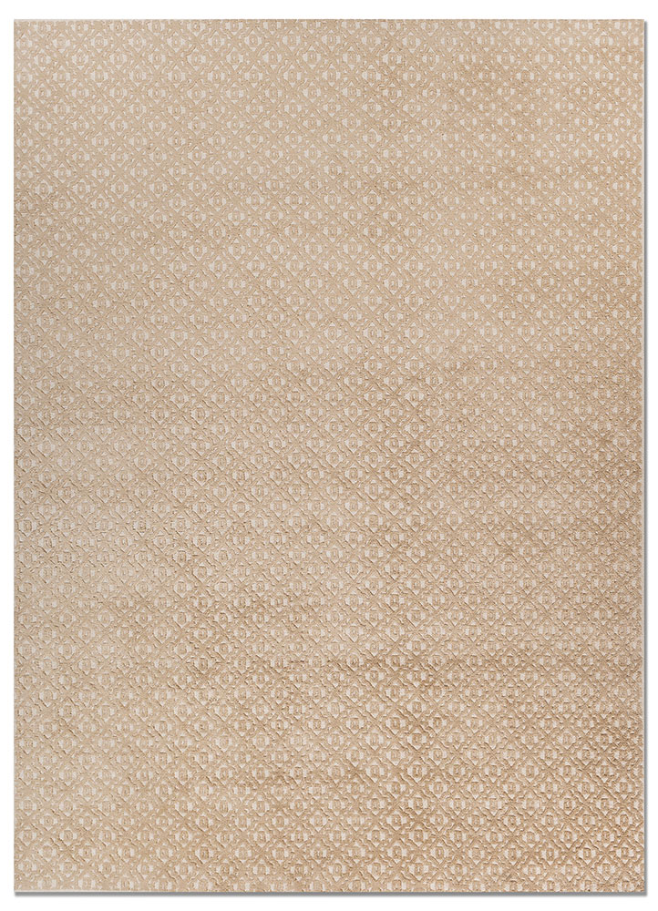 blythe ivory acrylic hand knotted Rug - HeadShot