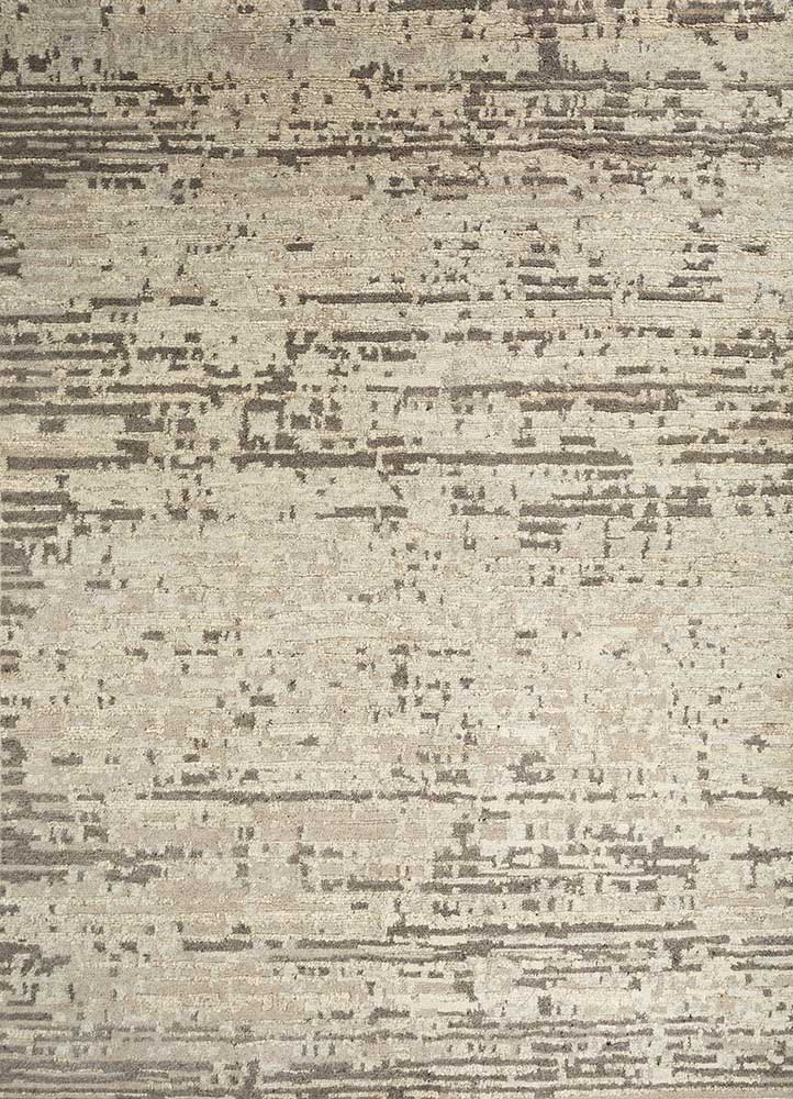 aprezo ivory wool hand knotted Rug - HeadShot