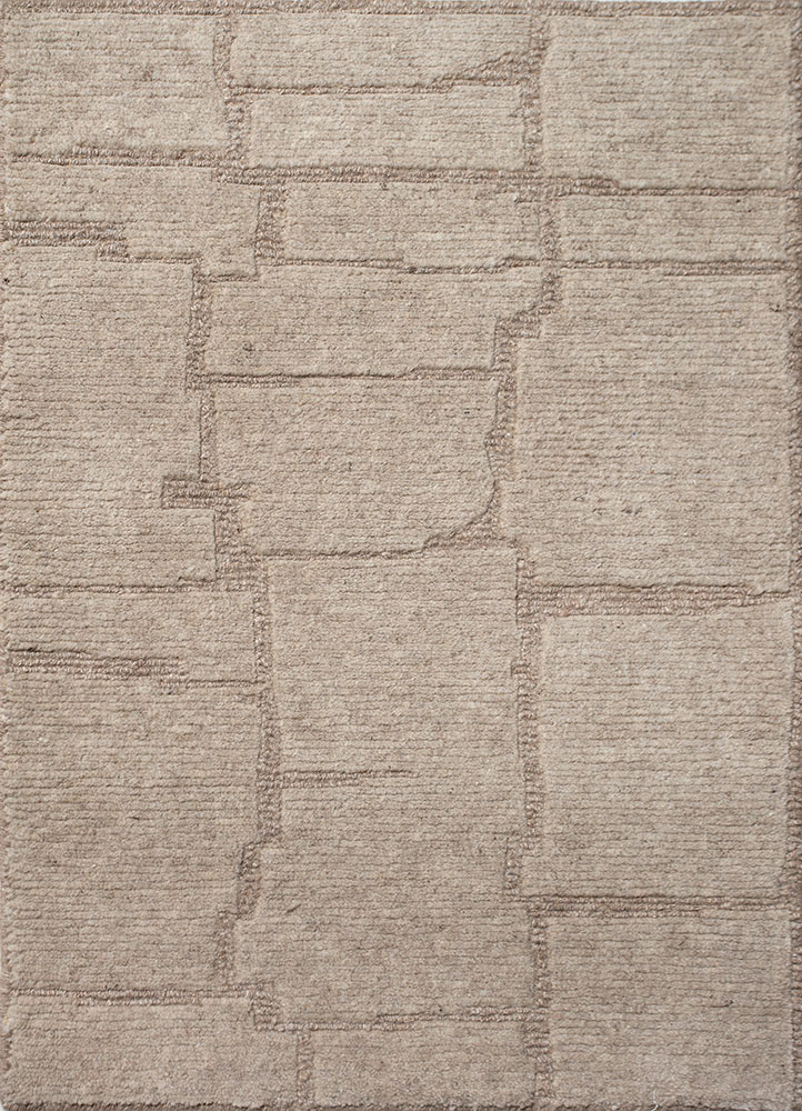 manifest ivory wool hand knotted Rug - HeadShot