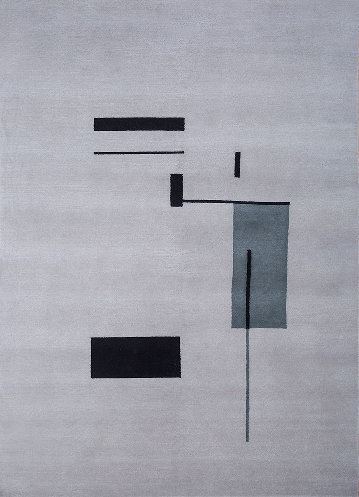 sthir ivory wool hand knotted Rug - HeadShot