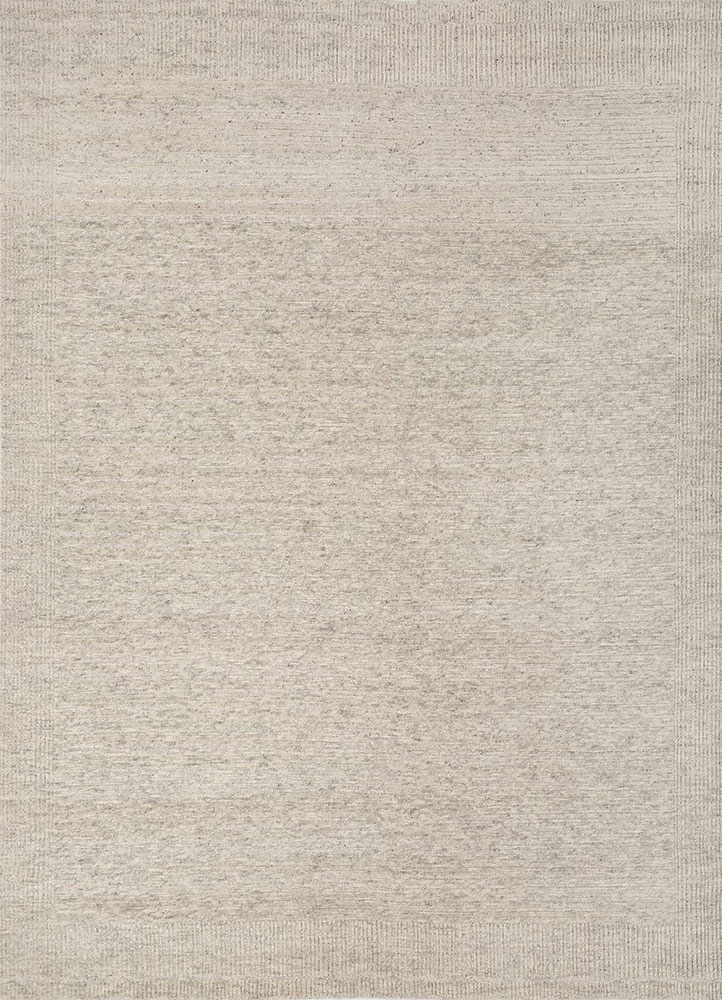 manifest ivory wool hand knotted Rug - HeadShot