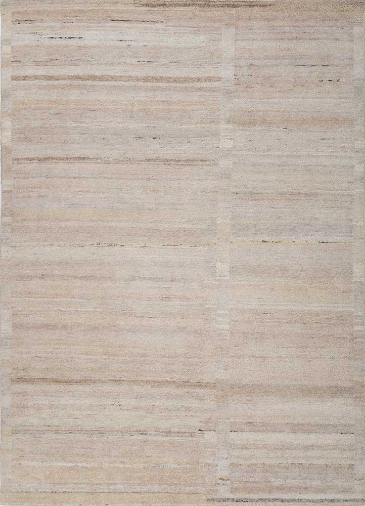 blythe ivory wool hand knotted Rug - HeadShot