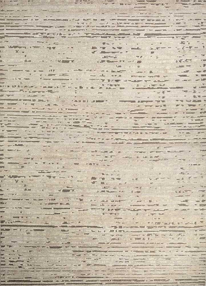 manifest blue wool hand knotted Rug - HeadShot