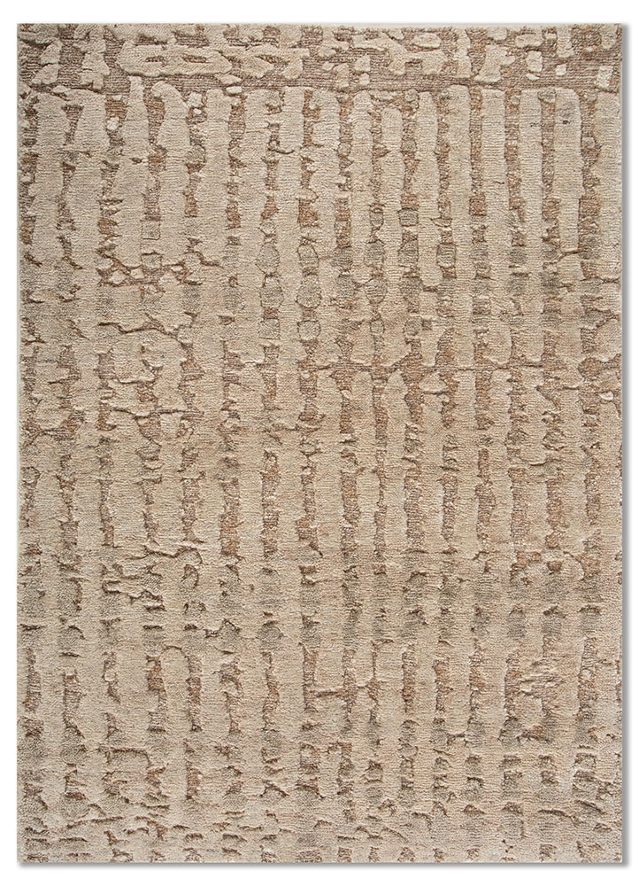 uvenuti ivory wool hand knotted Rug - HeadShot
