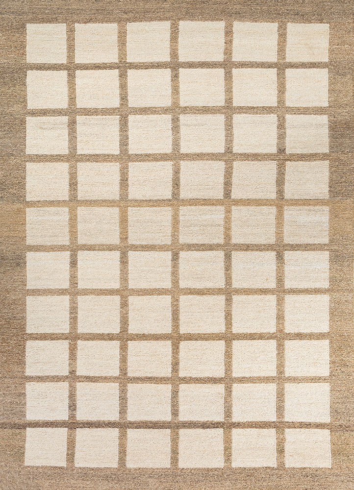 hula ivory jute and hemp hand knotted Rug - HeadShot