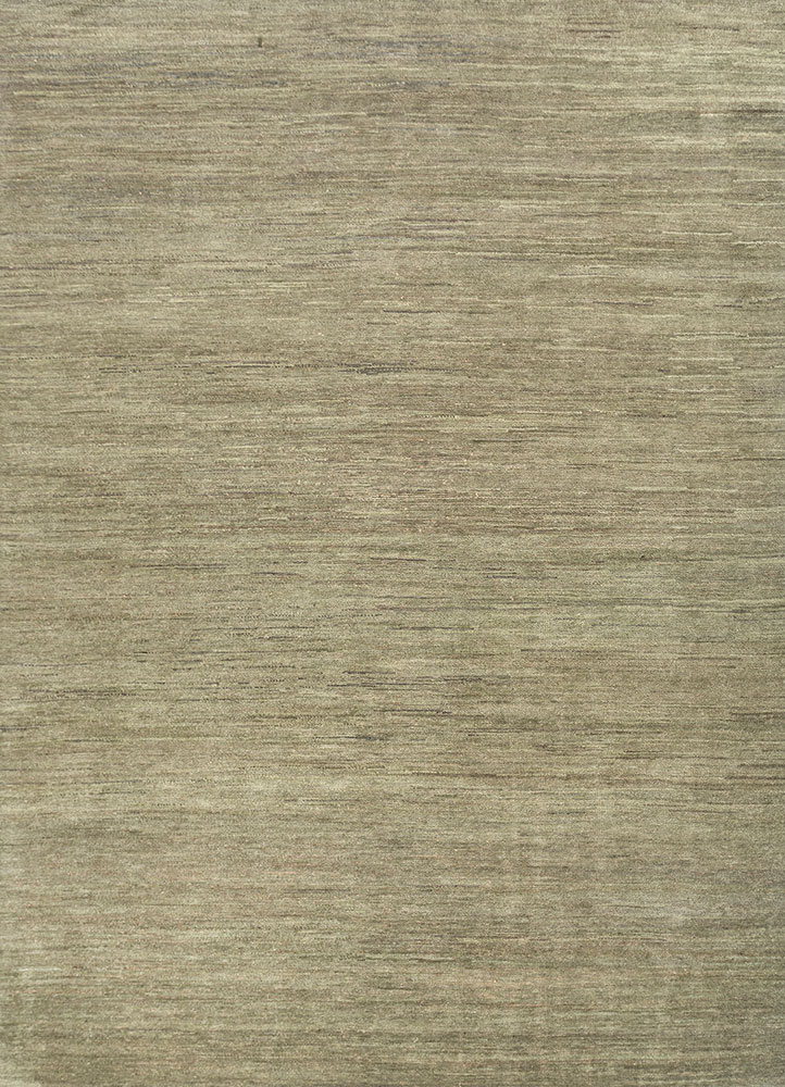 blythe green wool hand knotted Rug - HeadShot