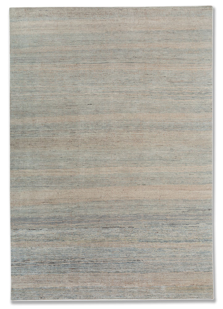 blythe green wool hand knotted Rug - HeadShot