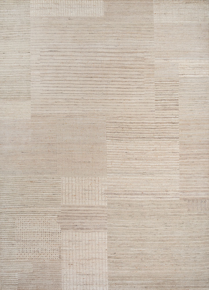 blythe ivory wool hand knotted Rug - HeadShot