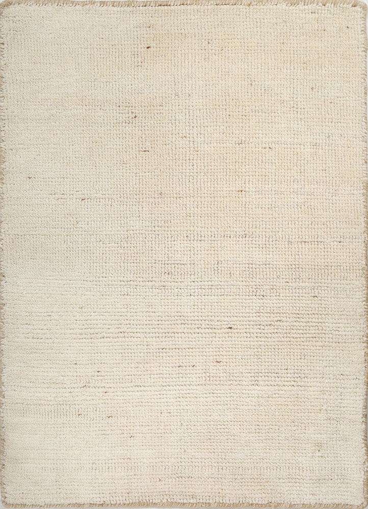 manifest ivory wool hand knotted Rug - HeadShot