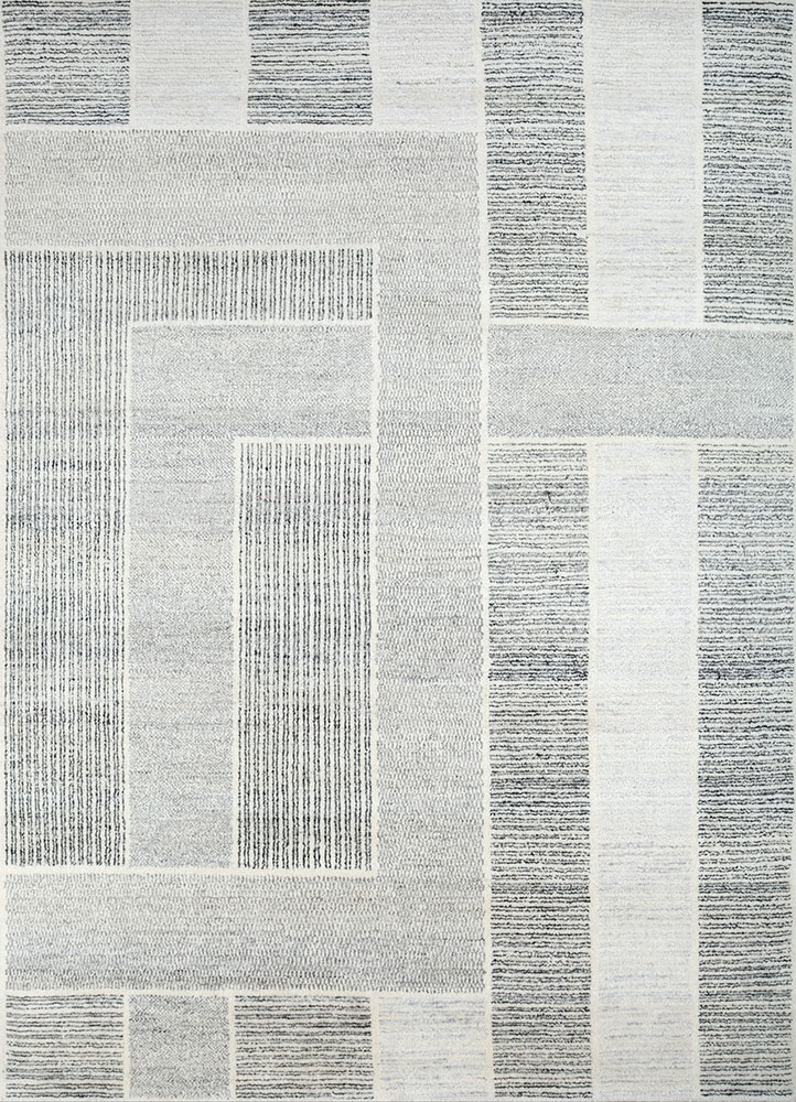 azalea ivory wool hand knotted Rug - HeadShot