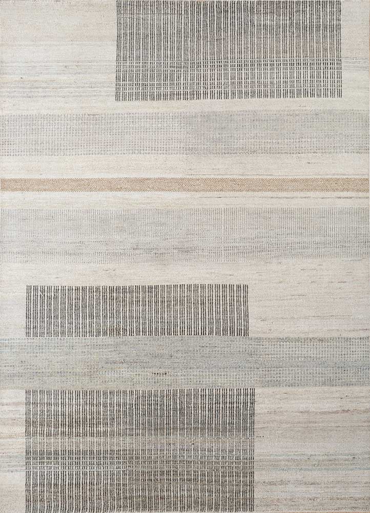 blythe ivory afghan wool hand knotted Rug - HeadShot