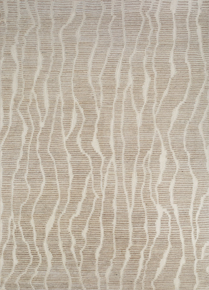 manifest ivory wool hand knotted Rug - HeadShot