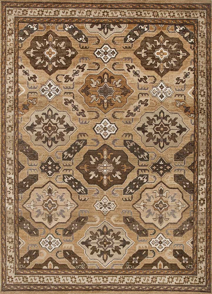 erbe gold wool hand knotted Rug - HeadShot