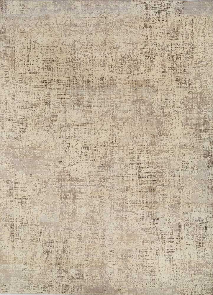 uvenuti ivory wool hand knotted Rug - HeadShot