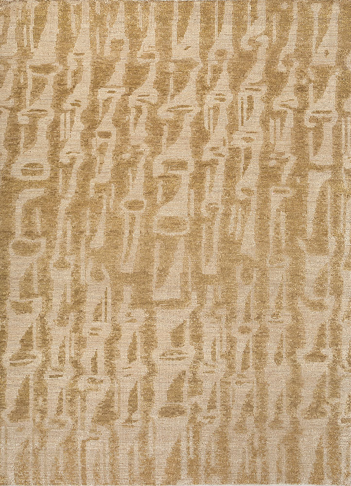 thyme ivory wool hand knotted Rug - HeadShot