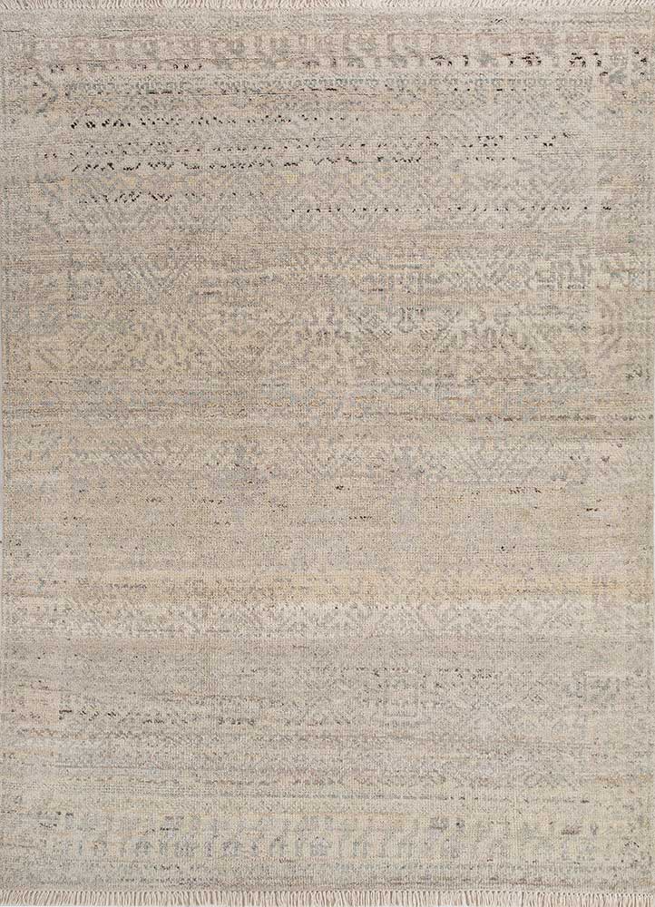 viscaya gold afghan wool hand knotted Rug - HeadShot