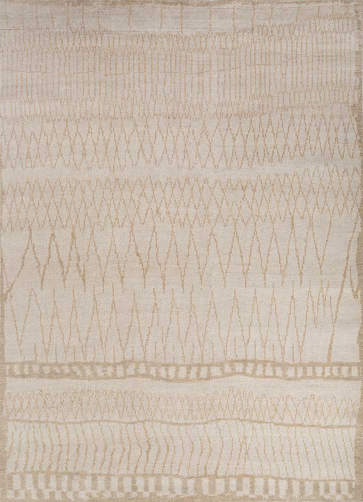 manifest ivory wool hand knotted Rug - HeadShot