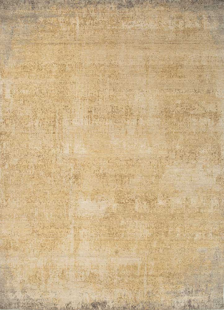 uvenuti gold wool hand knotted Rug - HeadShot