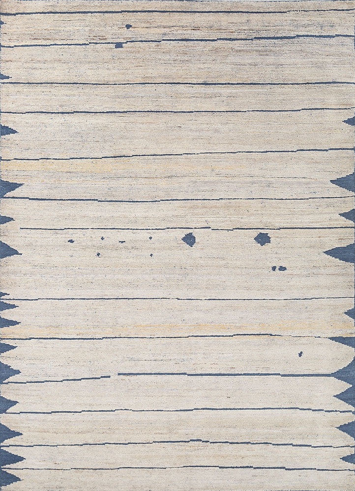 manifest ivory wool hand knotted Rug - HeadShot
