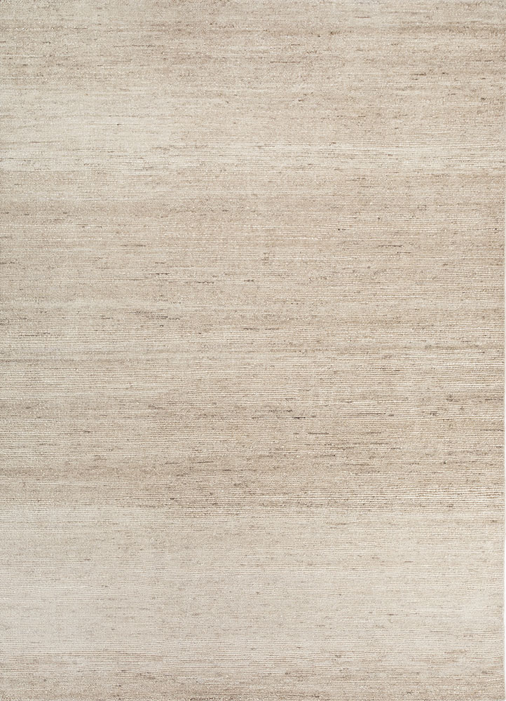 manifest beige and brown wool hand knotted Rug - HeadShot