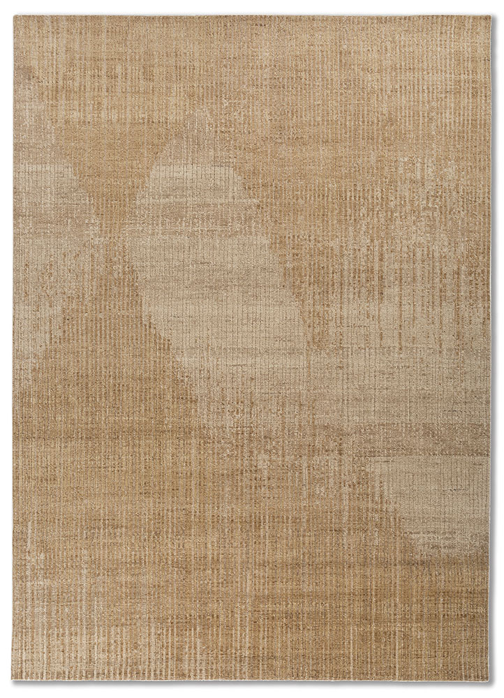 blythe beige and brown wool hand knotted Rug - HeadShot