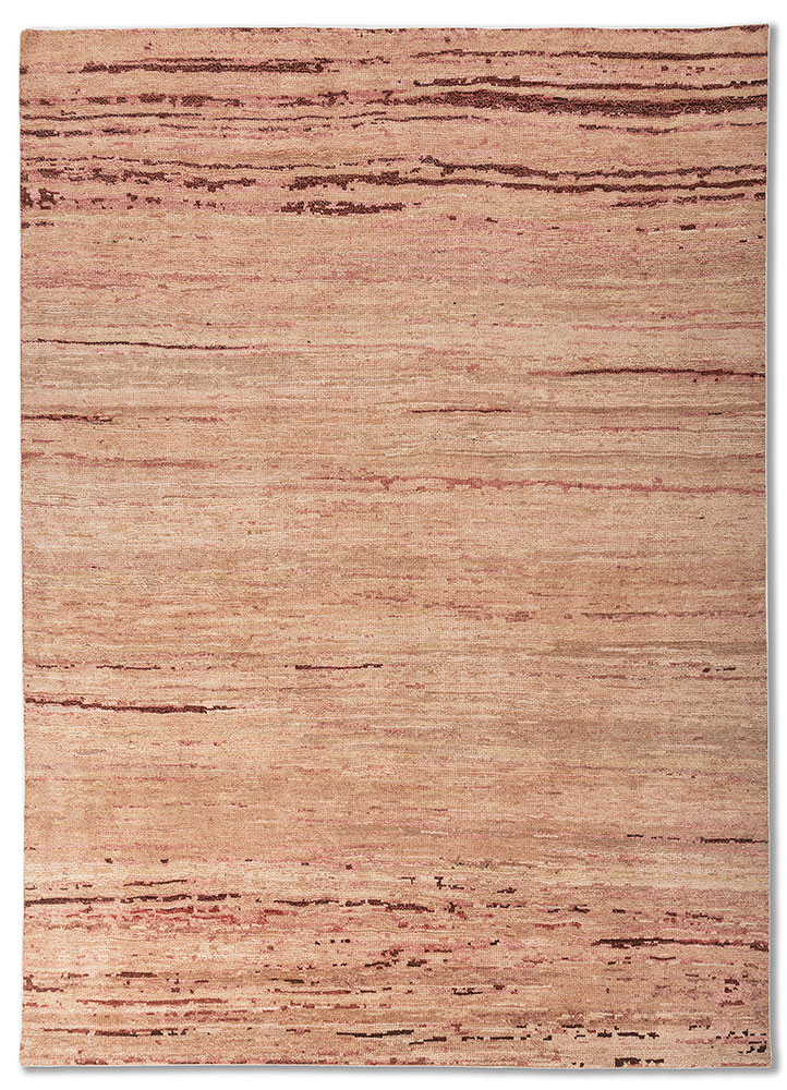 uvenuti beige and brown wool hand knotted Rug - HeadShot