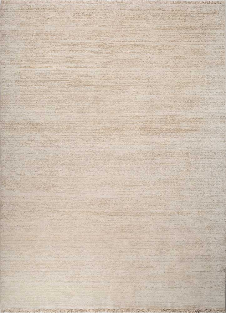 manifest ivory wool and silk hand knotted Rug - HeadShot