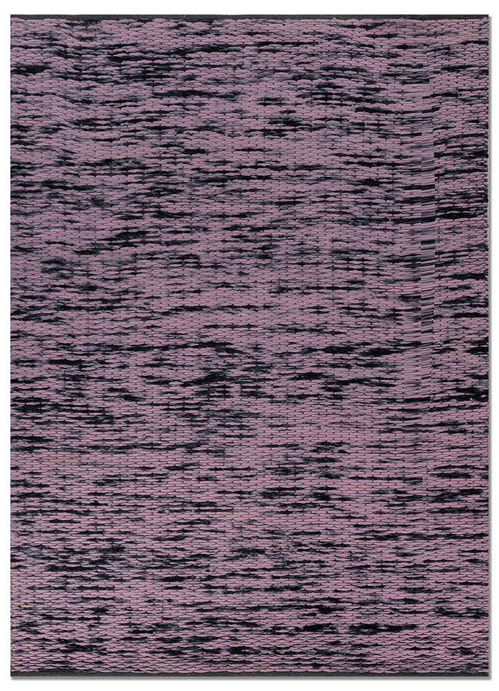 abrash pink and purple wool flat weaves Rug - HeadShot