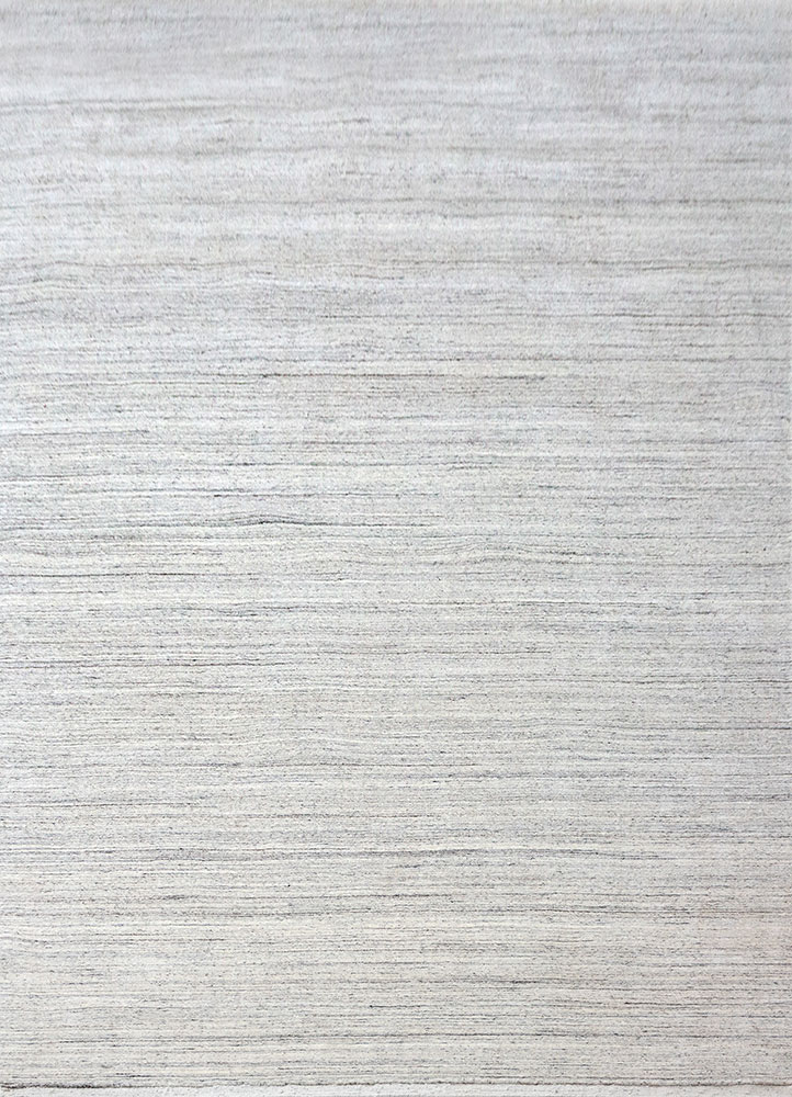 saga ivory wool hand loom Rug - HeadShot