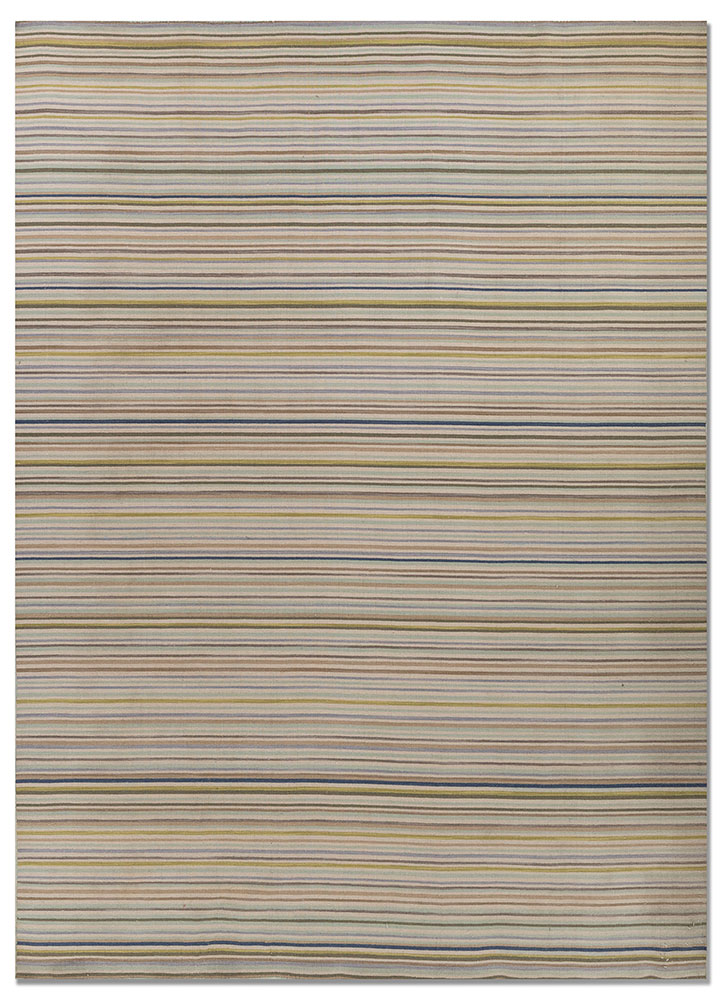 aprezo blue wool hand knotted Rug - HeadShot