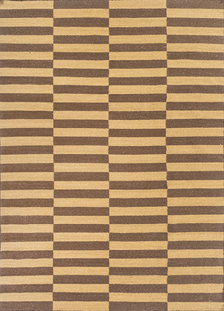 alhambra gold wool flat weaves Rug - HeadShot