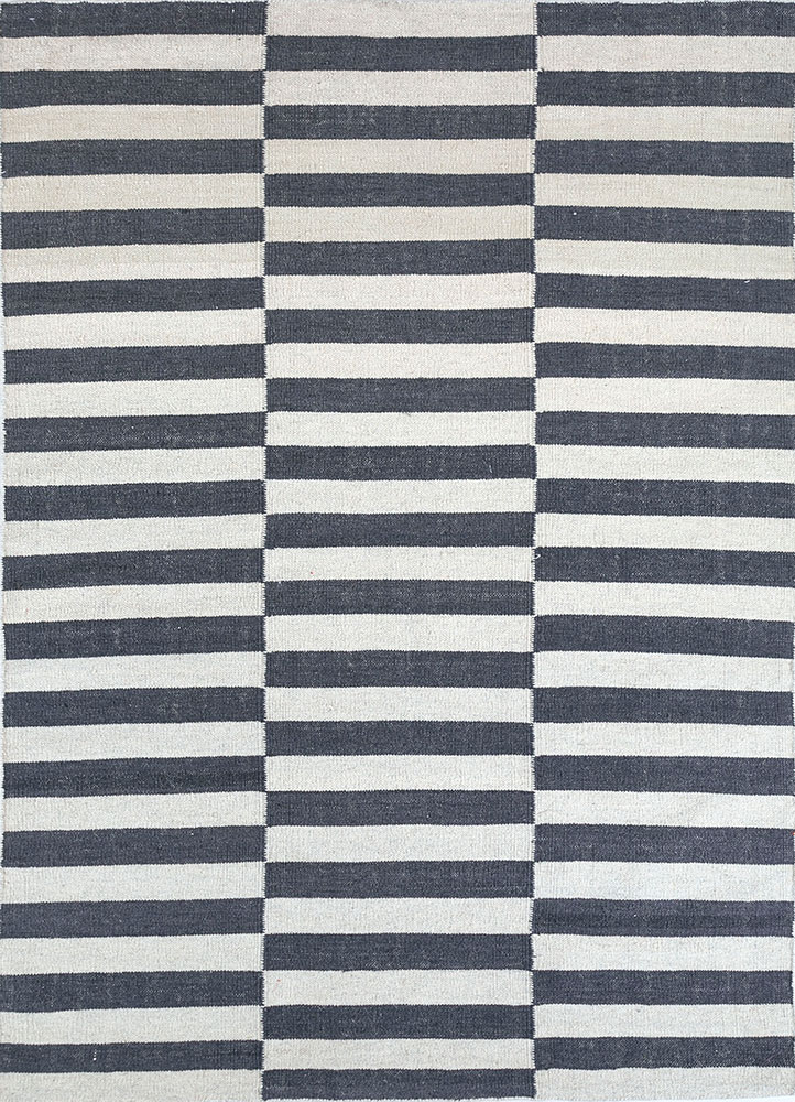 indusbar ivory wool flat weaves Rug - HeadShot