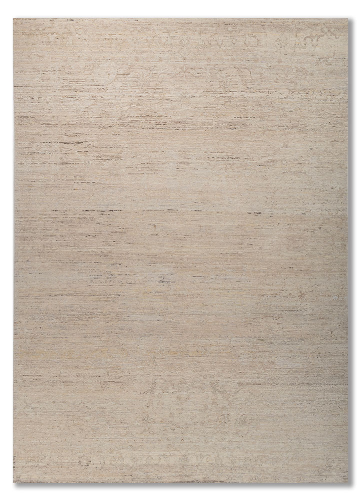 viscaya ivory wool hand knotted Rug - HeadShot