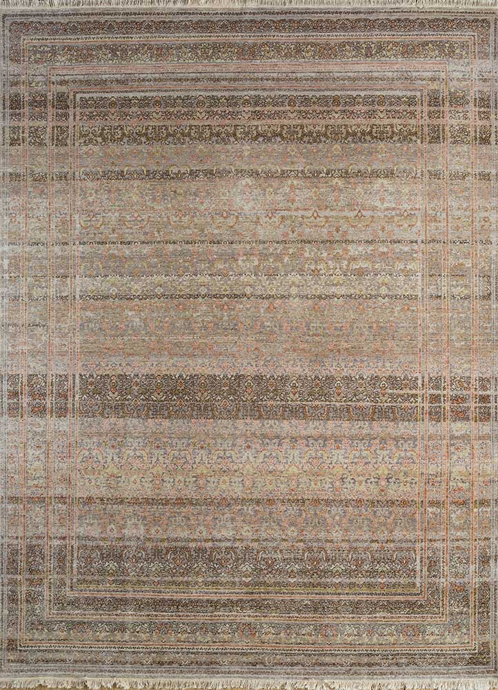 viscaya blue afghan wool hand knotted Rug - HeadShot