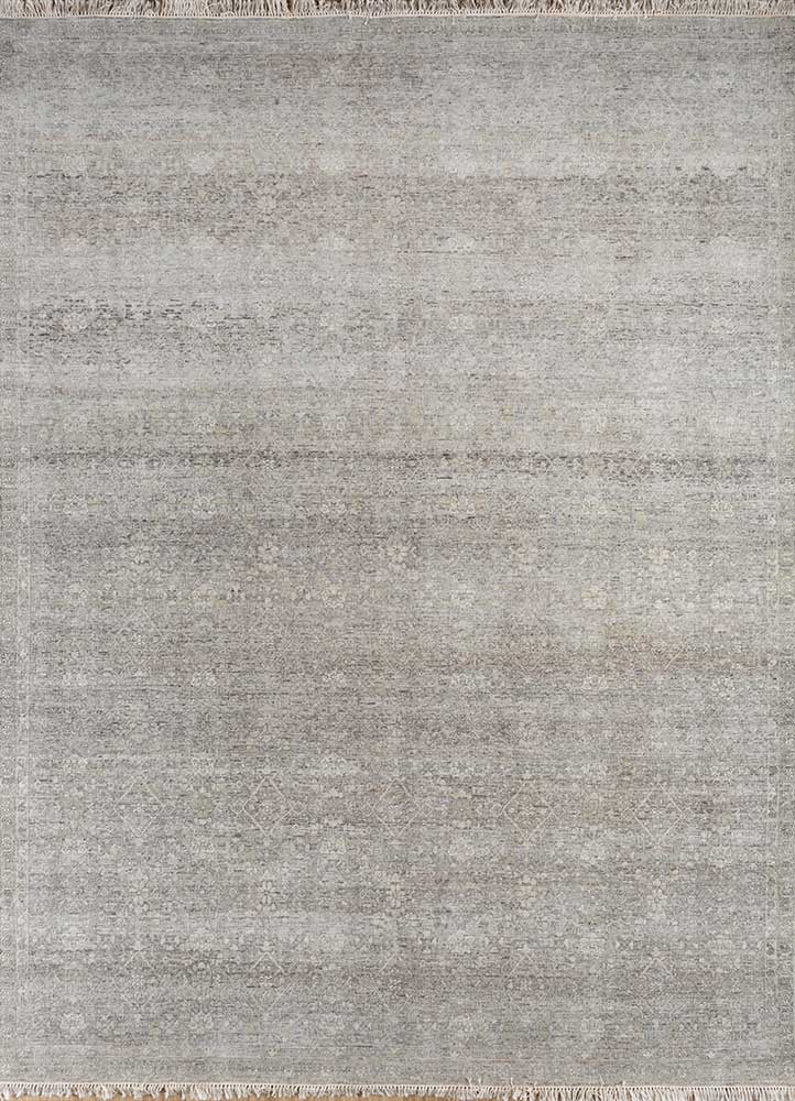 viscaya green afghan wool hand knotted Rug - HeadShot