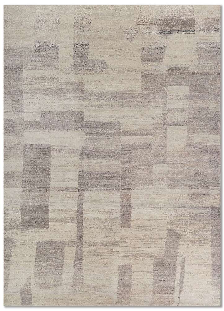 blythe ivory wool hand knotted Rug - HeadShot