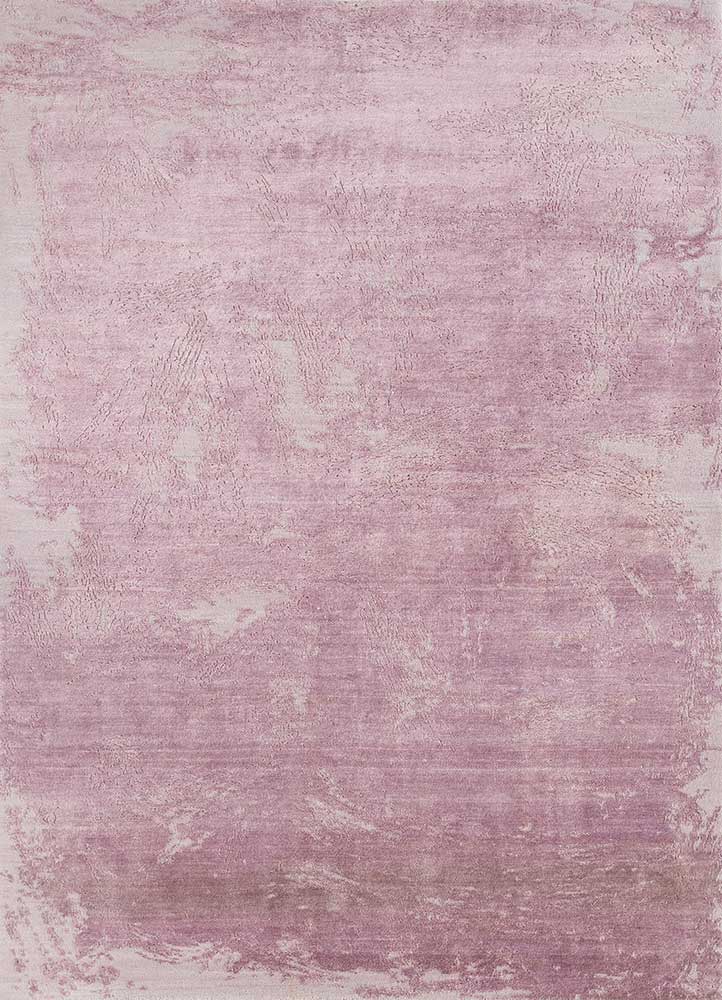 free verse by kavi red and orange wool and silk hand knotted Rug - HeadShot
