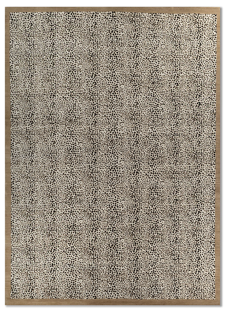 gilded age ivory wool hand knotted Rug - HeadShot