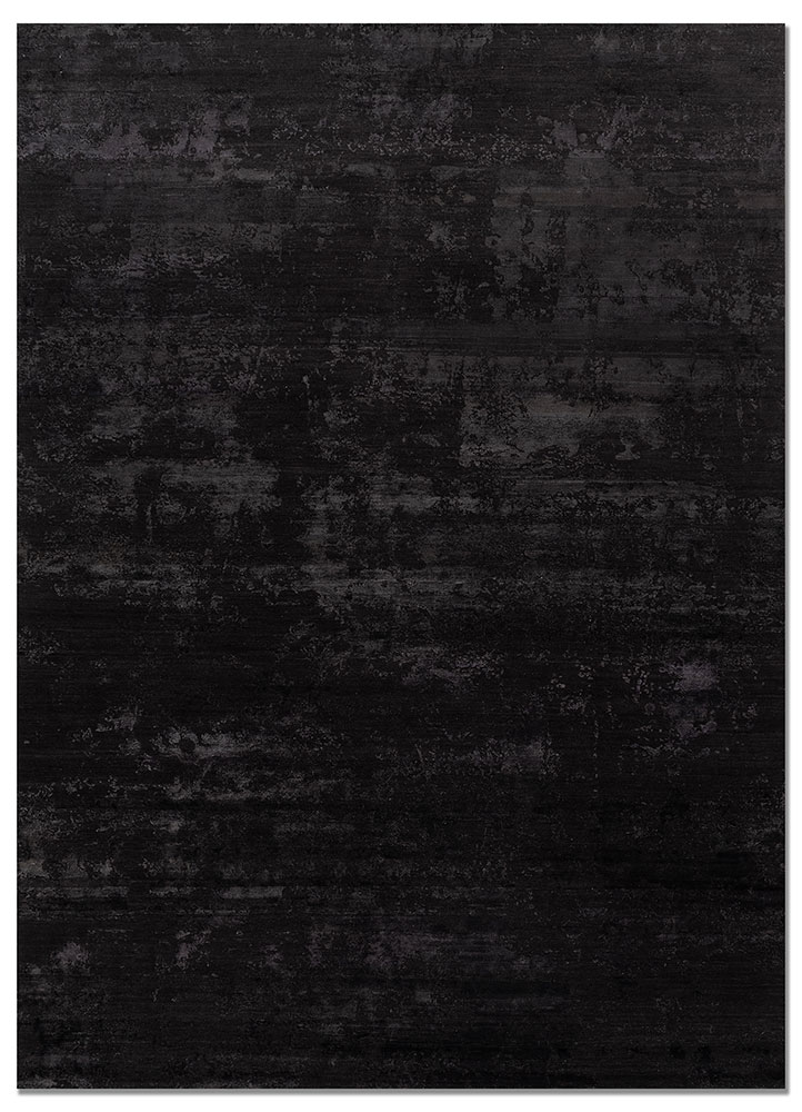 project error by kavi blue wool and bamboo silk hand knotted Rug - HeadShot