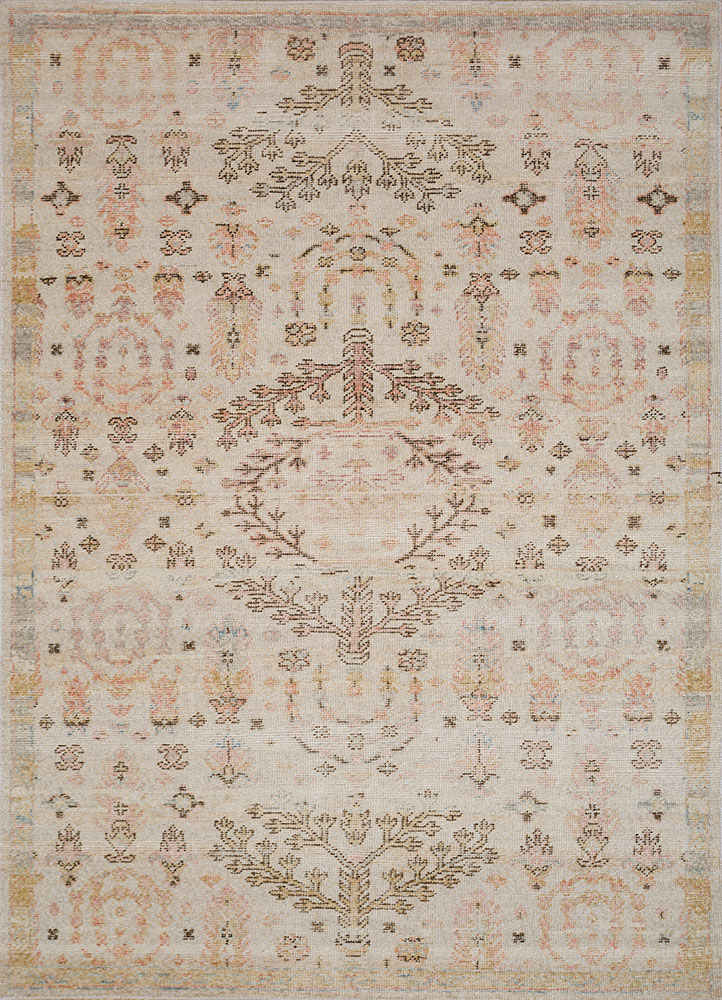 erbe ivory wool hand knotted Rug - HeadShot