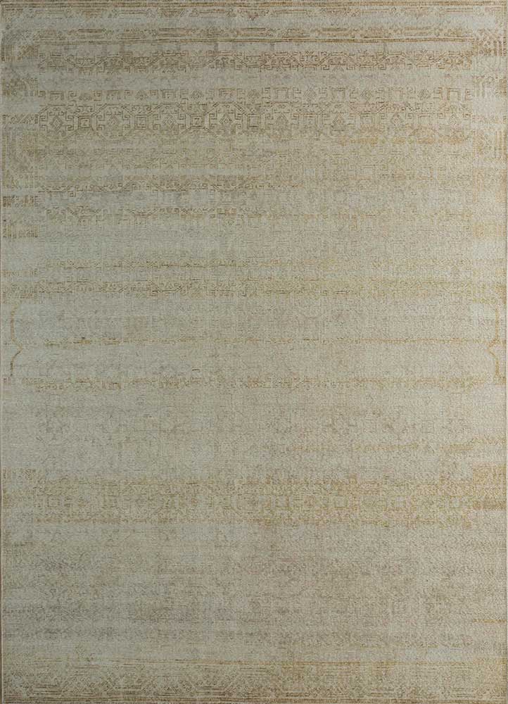 erbe beige and brown wool hand knotted Rug - HeadShot