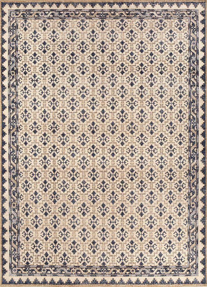 erbe ivory wool hand knotted Rug - HeadShot