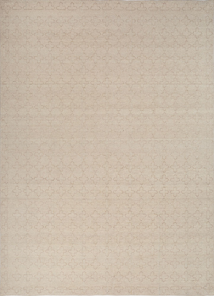 erbe ivory wool hand knotted Rug - HeadShot