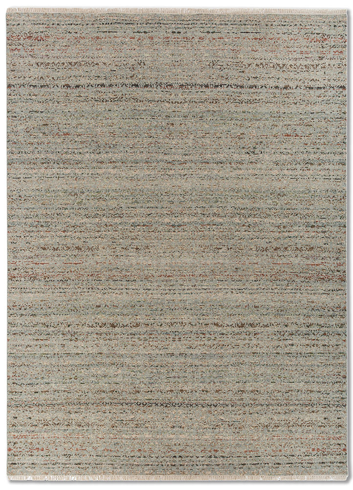 erbe green wool hand knotted Rug - HeadShot