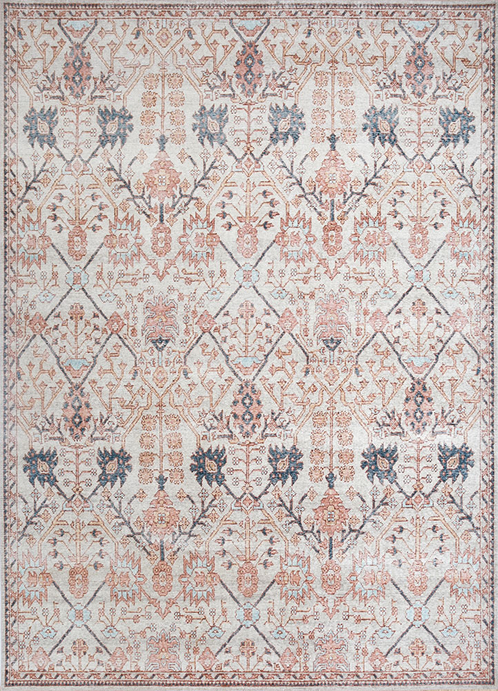 erbe ivory wool hand knotted Rug - HeadShot