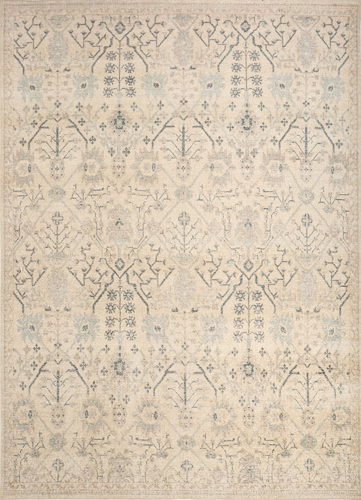 erbe grey and black wool hand knotted Rug - HeadShot