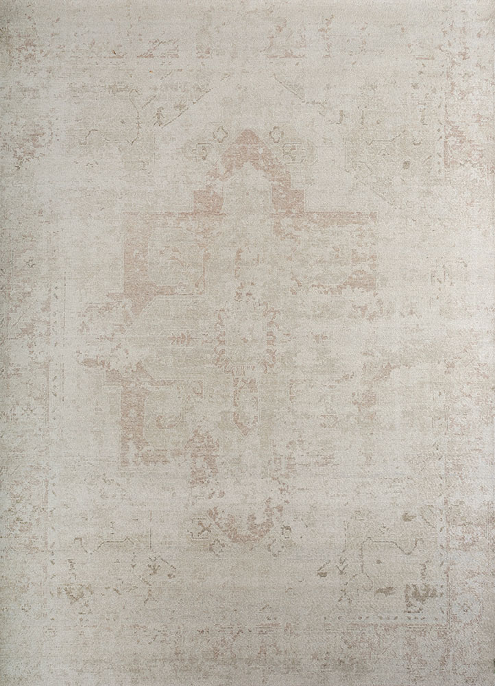 erbe ivory wool hand knotted Rug - HeadShot