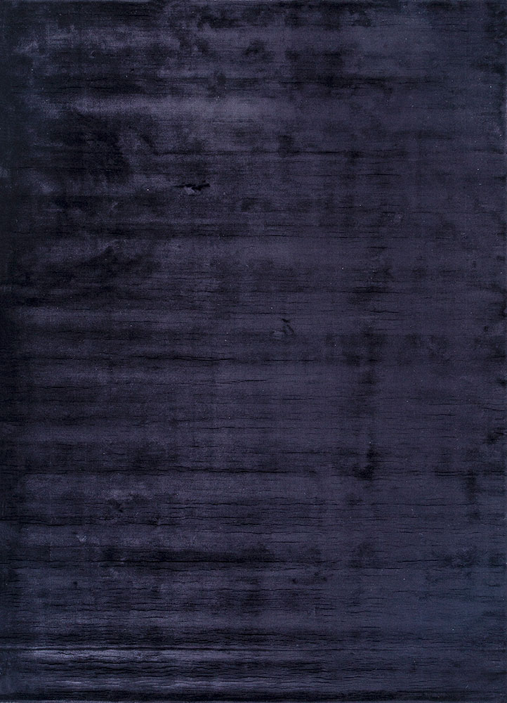 basis grey and black viscose hand loom Rug - HeadShot