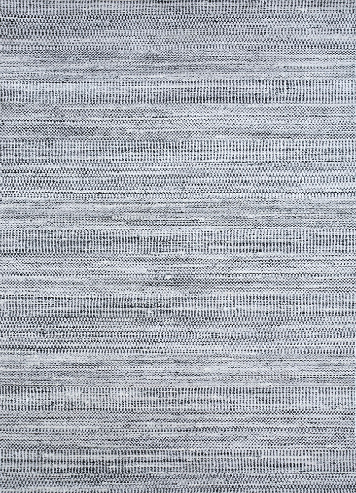 konstrukt beige and brown wool and bamboo silk hand loom Rug - HeadShot