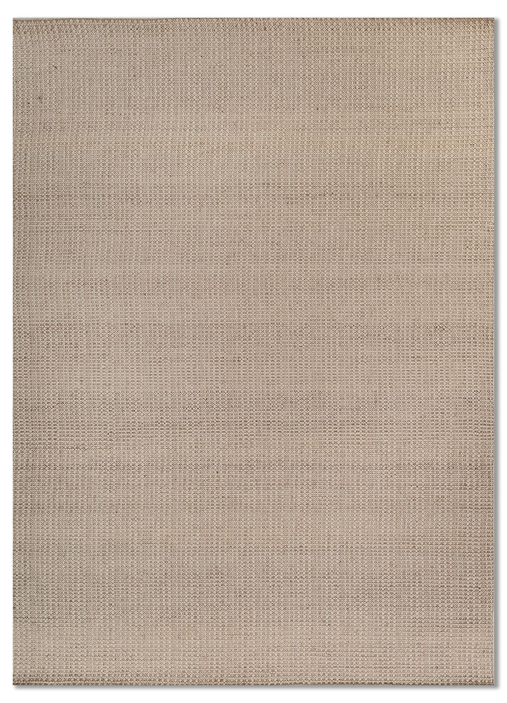 saga ivory wool hand loom Rug - HeadShot